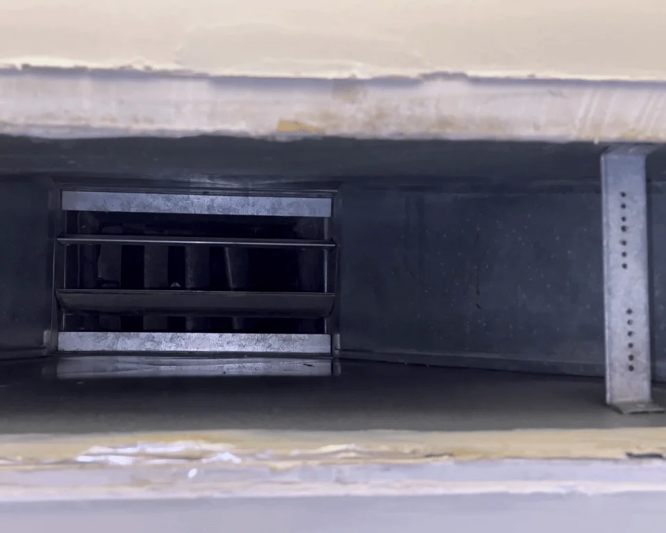 After AC duct cleaning sanitized clean air